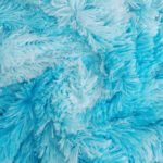 100% Polyester Tie-Dyed PV Swadloon Plush Shaggy Long Pile Faux Fur Fleece Fabric