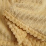Cozy Plush Drop Needle Flannel Fleece With Waffle Textured