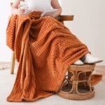 Cozy Plush Drop Needle Flannel Fleece With Waffle Textured