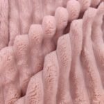 Cozy Plush Drop Needle Flannel Fleece With Waffle Textured